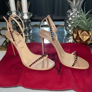 Worn once Christian Louboutin so me spike sandals 38